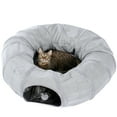 thumbnail image 6 of PAWZRoad Cat Tunnel with Soft Cushion 2-in-1 Collapsible Hideaway Round Shape,Gray, 6 of 10