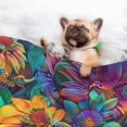 thumbnail image 3 of Naloa Psychedelic Sunflowers Dog Blanket, 3 Sizes Cat Blanket for Indoor Cats Large Medium Small Dog Gifts-Medium, 3 of 8