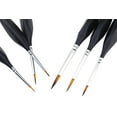 thumbnail image 4 of Small Paint Miniature Brushes Fine Tip 6pc 000 Paintbrushes Set for Model Craft Warhammer Airplane Kits Micro Detail Hobby Painting, 4 of 5
