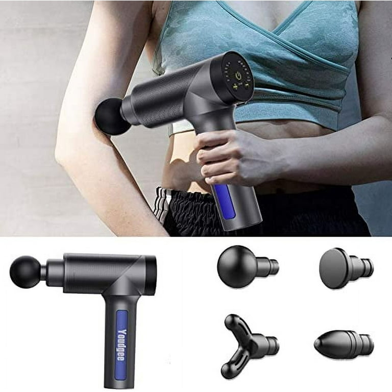 iFanze Massage Gun Deep Tissue, 99 Speeds Quiet Handheld Electric Muscle  Massager with 8 Replacement Heads for Gym Office Home Post-Workout  Recovery