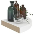 ALmi Floating Corner Shelves 4 pcs White 9.8"x9.8"x1.5" MDF