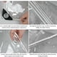 thumbnail image 4 of Lona impermeable transparente, cubierta de PVC resistente al viento, a prueba de lluvia, con ojales, cubierta protectora para terraza, jardín, camping al aire libre, espesor 0,5 mm, 2 × 3 m, 4 of 5