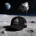 thumbnail image 5 of Artemis II Commemorative Hat, Space Exploration Souvenir, Patriotic Baseball Cap Patriotic Gift for Astronomy Lovers Black, 5 of 9
