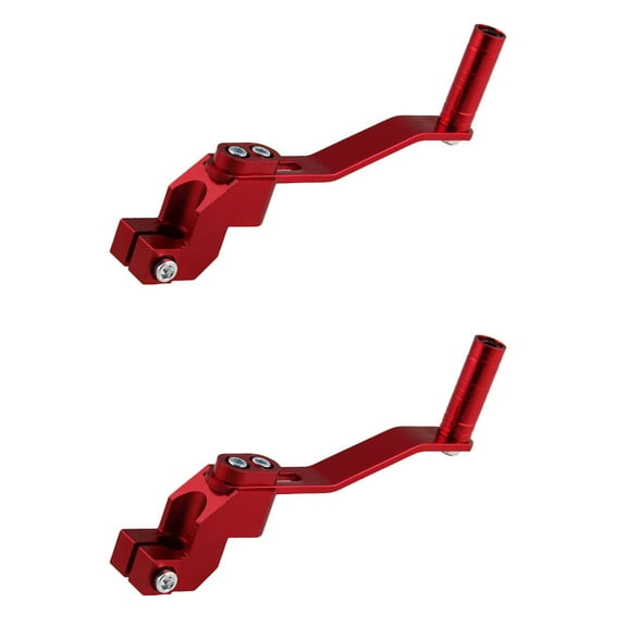 OUNONA 2pcs Aluminum Alloy Gear Lever Universal Motorcycle Footrest Pedal Shifter Motorcycle Modified Accessories (Red)