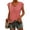 Vermilion, variant on Delconic Women's Fashion V-neck Short Sleeve Top Hot Pink L