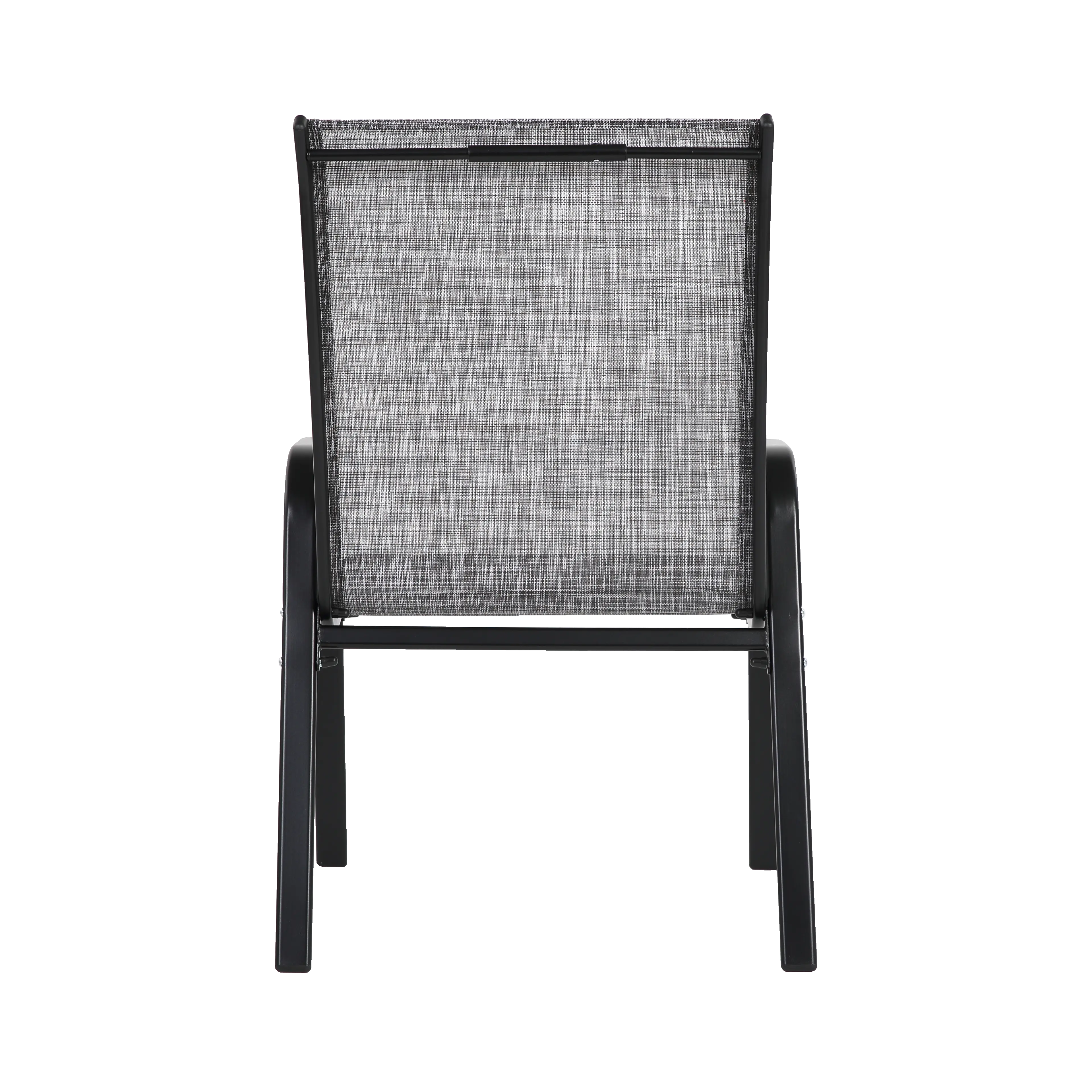 Aukfa 4 Pieces Patio Dining Chairs, Outdoor Bistro Chairs w/ High Backrest for Garden Patio,Gray