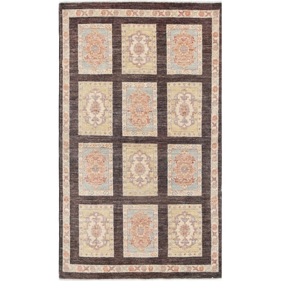 Hand Knotted Bakhtiari Wool Rug - 3'0'' x 5'2''