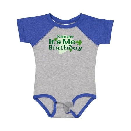 

Inktastic Kiss Me Irish Birthday Boys or Girls Baby Bodysuit