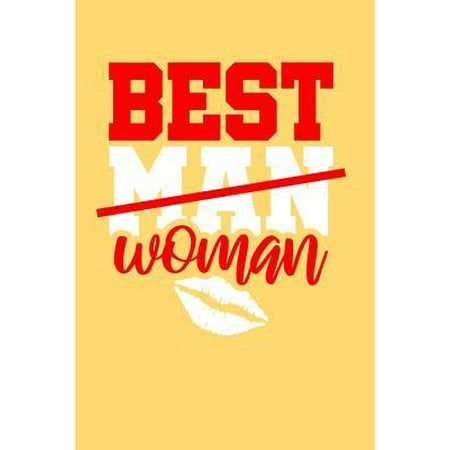 Best Woman : 120 Blank Half College Ruled and Blank Paper for Wedding / Notepad and Diary for Writing and Draw / 6x9 Inches Unique