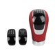 thumbnail image 4 of Perilla de palanca de cambios automática de cuero PU, reemplazo portátil, 5 velocidades, elegante, Universal, accesorios de palanca automotriz Automoción decorativa y accesorios Alambre negro negro Riwesomey VI017582-02B, 4 of 6