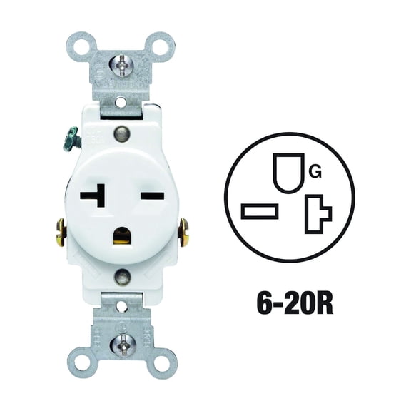 Leviton Heavy-Duty Grounding Single Outlet