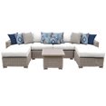 thumbnail image 1 of Coast Ensemble de Meubles de Patio en Osier d'Extérieur 7 Pcs 07a, 1 of 2