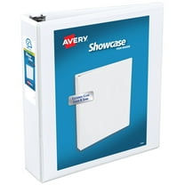 Avery Showcase Standard View Binder, 2" Slant Rings, White (19701)