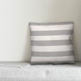 thumbnail image 2 of Creative Products Grey Cabana Stripe 18x18 Spun Poly Pillow, 2 of 2