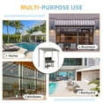 thumbnail image 6 of AECOJOY 5' x 8' Hardtop Gazebo Outdoor Aluminum Pergola ​For Garden, Patio, Backyard-​White, 6 of 10