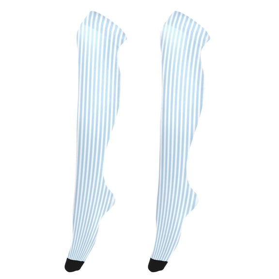 Stripe High Thigh Socks Over Knee Thin Tights Long Stocking for Women Leg Warmer