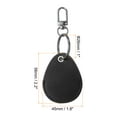 thumbnail image 2 of Uxcell Leather Key Fob, 2 Pack Leather Key Fobs DIY Keychain Holder for Home Office Keys, Black, 2 of 6