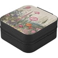 thumbnail image 3 of FREEAMG Herbal Wildflower Jewelry Box for Teens Girls Women Birthday Christmas Gift, Portable PU Leather Jewelry Storage Box Mini Travel Jewelry Case for Necklace, Earrings, Rings, Bracelet, 3 of 7