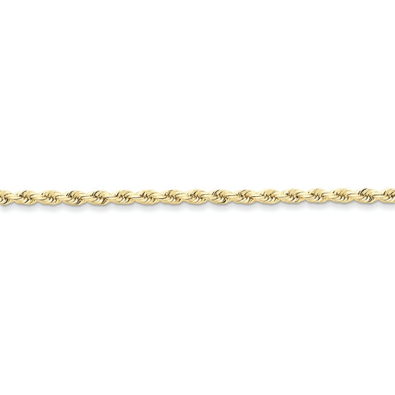 Beautiful 10k 3mm Diamond-cut Rope Chain