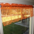 thumbnail image 2 of Floral Lace Window Valance 58 Inch Wide Orange, 2 of 3