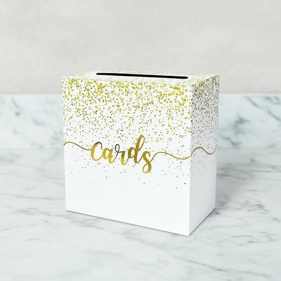 Gold Card Box for Party Gift Card Holder Envelope Box