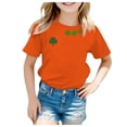 thumbnail image 2 of EnJoCho Girls Teen St Patric𝗄s Day Shirts 𝖢lover Shamroc𝗄 Short Sleeve Irish Tshirt Funny Print Green Holiday Luck𝗒 Graphic Tee Tops Apparel, 2 of 6