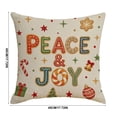thumbnail image 3 of Dalxymotic Christmas Cushion Cover, Xmas Soft Throw Pillow Case, Christmas Decorations Indoor Outdoor, Winter Decor Indoor, Holiday Home Decoration for Sofa, Bed, Couch, Chair, 3 of 5