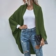 thumbnail image 4 of Vedolay Long Cardigans for Women Lightweight Cardigan Comfy Going Out Fall Coat Army Green,S, 4 of 5