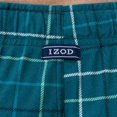 thumbnail image 4 of Pantalones de Pijama para Hombre de Franela y Forro Polar IZOD a Cuadros Turquesa 2XL, 4 of 5