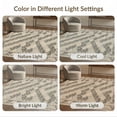 thumbnail image 7 of ODIKA Fall Interlocking Neutral Arch Muted Tones Farmhouse Hallway for Dorm Room, Small Living Apartment, Stain Resistant Low Profile, 7 of 7