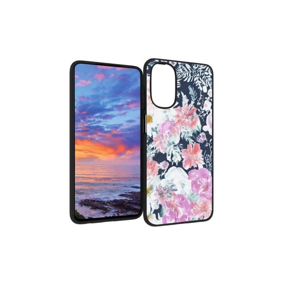 Compatible with Moto G 5G 2022 Phone Case, Floral-10 Case Men Women, Flexible Silicone Shockproof Case for Moto G 5G 2022