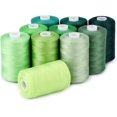 thumbnail image 1 of HUGFEGWE Sewing Thread 12 Colors Set 40S/2 for Sewing Machine,Quilting,Hand Sewing (10 Green Colors) CJB91-2889, 1 of 4