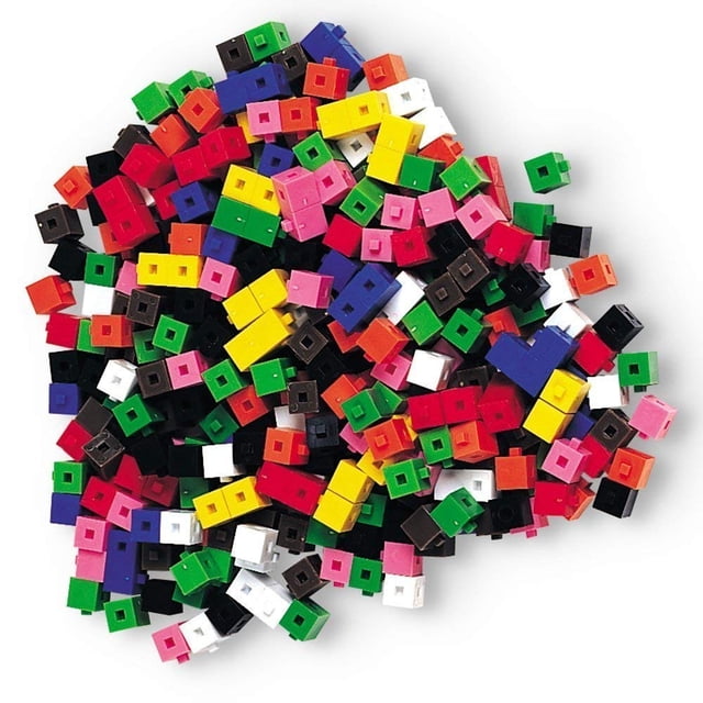 Centimeter Cubes hand2mind Math Linking Cubes, juego de 1000 unidades