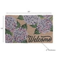 thumbnail image 3 of Maison Concepts Coir Door Mat Hyrangea Welcome (Black) 18" X 30" X 2", 3 of 3