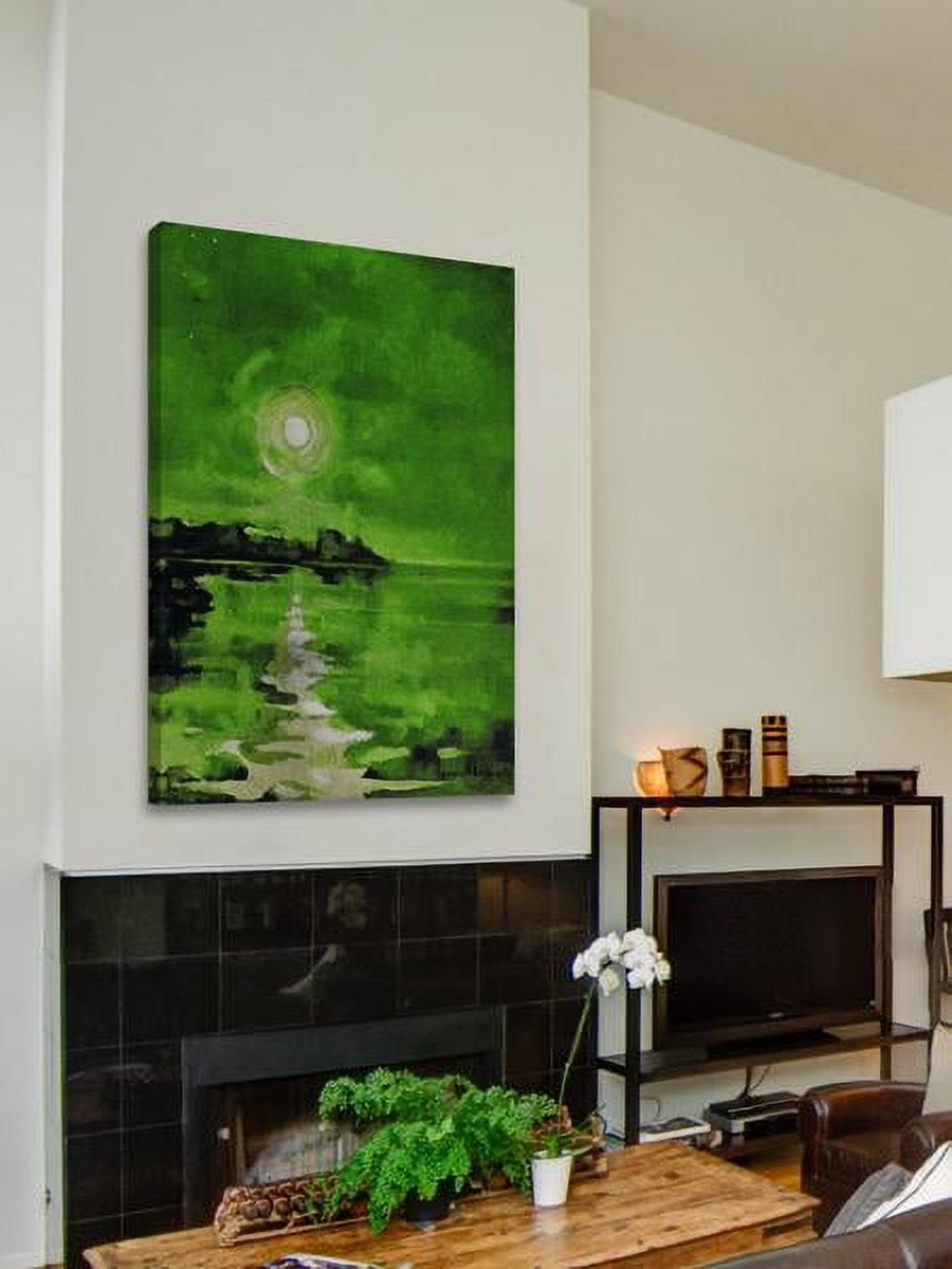 "Green Waters" Painting Print on Wrapped Canvas