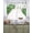 white, variant on St. Patrick's Swag Valances for Windows, Small Curtains Drapes, Lucky Shamrock Green Eucalyptus Floral Plants Kitchen Window Curtains Over Sink Window Treatment Valance for Bedroom/Bathroom 56"x36"