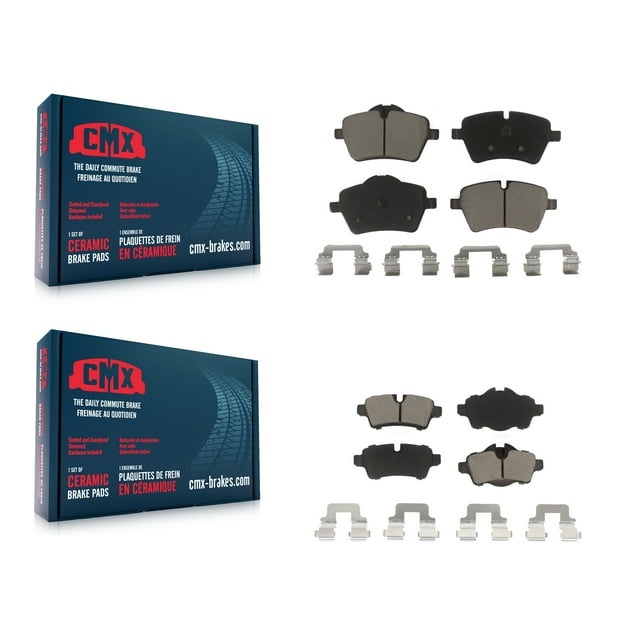 CMX Front Rear Ceramic Brake Pads Kit for Car Mini Cooper with 294mm Diameter Rotor KCX-100070