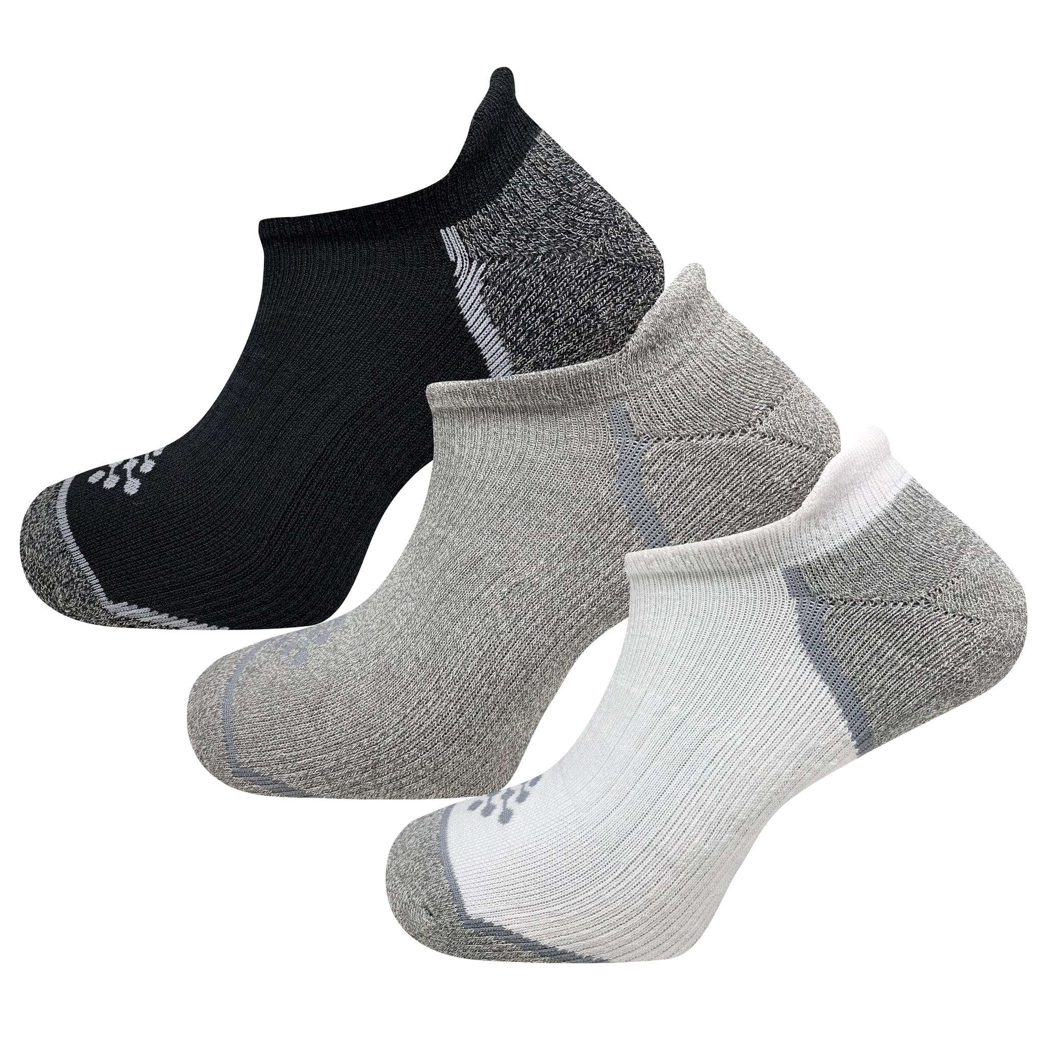 TRUEENERGY Adult Unisex No Show Tab Socks with Infrared Thread- Pain ...