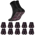 thumbnail image 2 of Winter TMOYZQ 10Pcs Tourmaline Thermal Circulation Self-heating Shaping Socks, Unisex Compression Socks Winter Comfortable Warm Breathable Massage Socks Foot Warmer, 2 of 4
