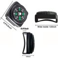 thumbnail image 3 of 10 piezas de brújula de botón CHAO brújula de reloj pulsera de paracord senderismo camping 22 mm, 3 of 5