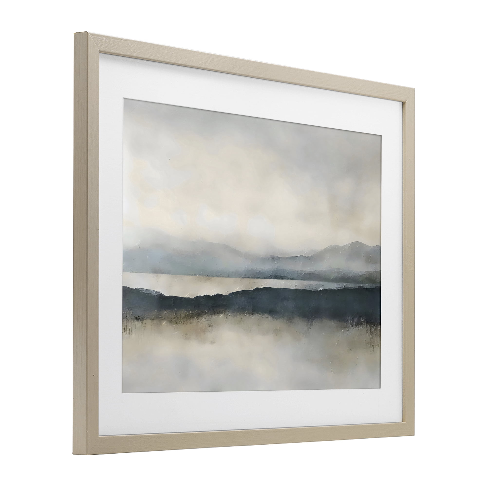 Stupell Industries Muted Horizon Mountainscape Birch Framed Print Under Glass, design by Riley B