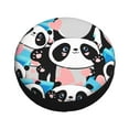 thumbnail image 2 of Kdxio Spare Tire Cover for RV Trailer, Waterproof Wheel Cover,Camper Spare Tire Cover Fit for Rv SUV Truck Travel Trailer 17 inch-Panda Cute Pink Hearts, 2 of 8
