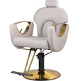 thumbnail image 1 of Silla Premium Estetica Salon Spa Neumatica Ajustable Dorado Gris Nanofort, 1 of 9