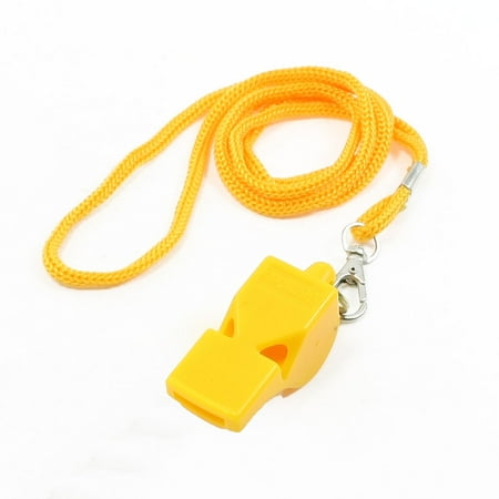 Referee Lanyard - Sports Basketball Lobster Closure Lanyard Yellow Referee Whistle