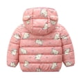 thumbnail image 2 of Baozhu Baby Boys Girls Winter Coats Hooded Light Puffer Padded Jacket Bear Ears Design Warm Outwear, 2 of 5