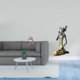 thumbnail image 2 of Estatua de mujer, adorno de resina, figura tribal africana, pensativa sentada, escultura de poliresina hecha a mano, ideal para decoración del hogar o, 2 of 8