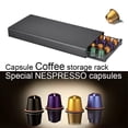 thumbnail image 2 of Coffee Capsules Drawer, Household Coffee Pod Holder Storage, Professional Coffee Capsule Storage Drawer Tray for Kitchen Office Home (Black), 2 of 9