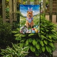 thumbnail image 2 of Finnish Spitz Easter Egg Hunt Garden Flag, 2 of 5