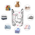 thumbnail image 6 of Daiia alpacas And Hearts Laundry Hamper With Handles Large Storage Basket/Toy Organizer/Dirty Clothes Collapsible Waterproof For College Dorms, Bedroom,Bathroom, 6 of 8