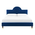thumbnail image 5 of Modway Aurora Performance Velvet King Bed in Navy, 5 of 10